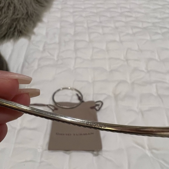 Authentic David Yurman sterling silver cable bangles (2), small - Picture 5 of 6